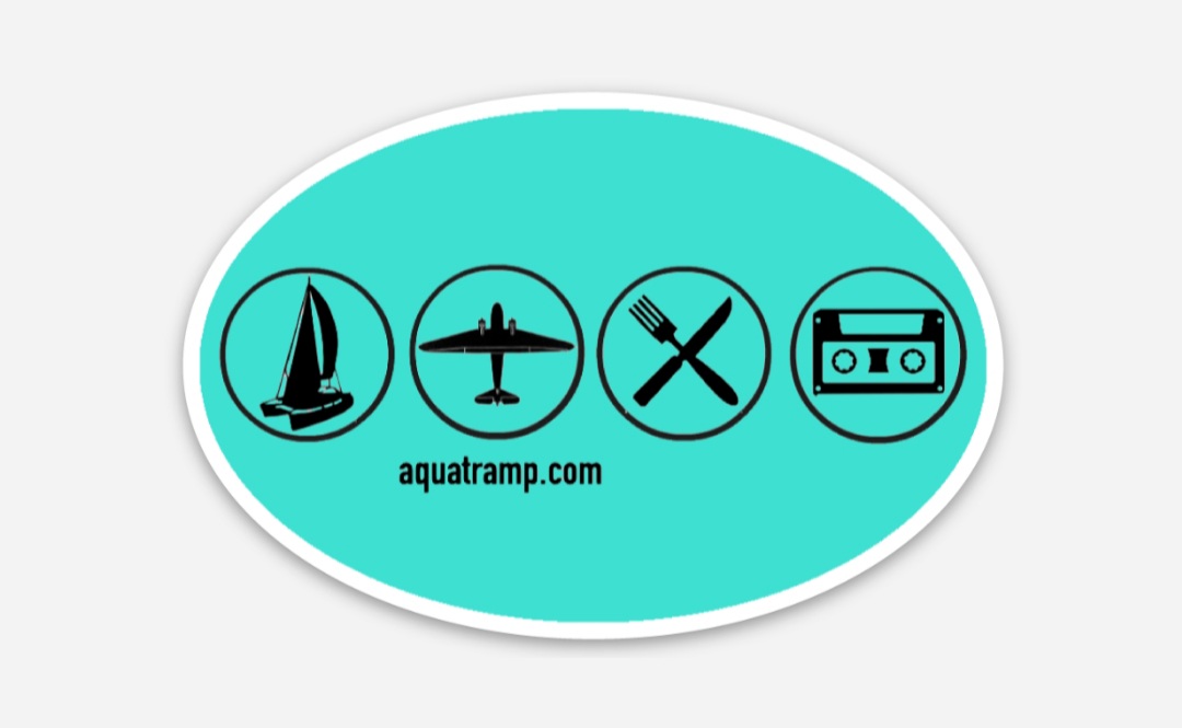 Aquatramp sea foam logo